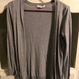 Gray cardigan